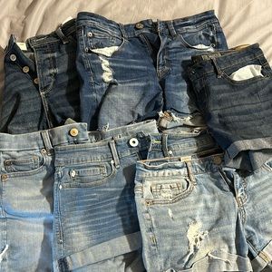 6 pairs of shorts American Eagle-Levi